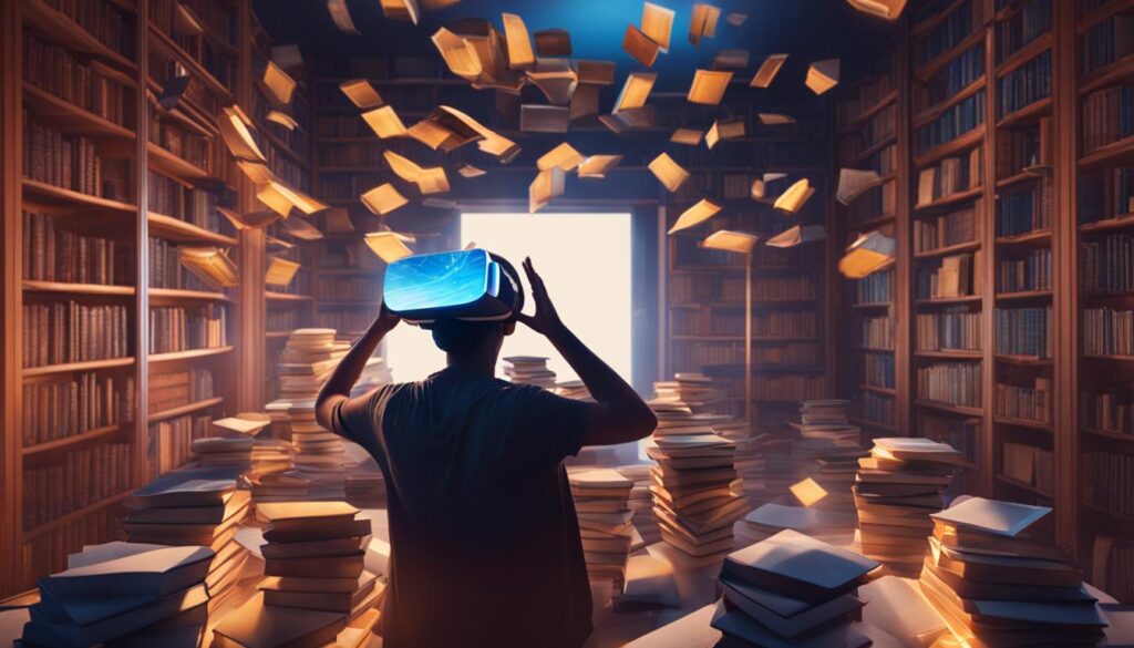 virtual reality in books